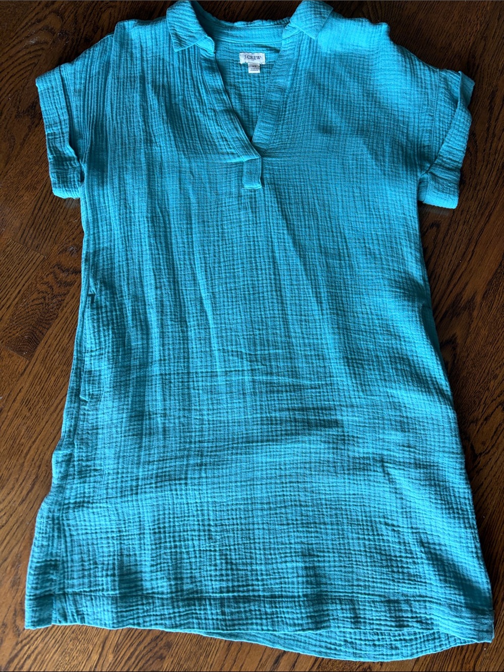 J. Crew Turquoise Tunic Polo